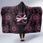 Personalized Pink Dragonfly Aboriginal of Hope Hooded Blanket Australia’s Breast Cancer Awareness - Aussie Hoodie