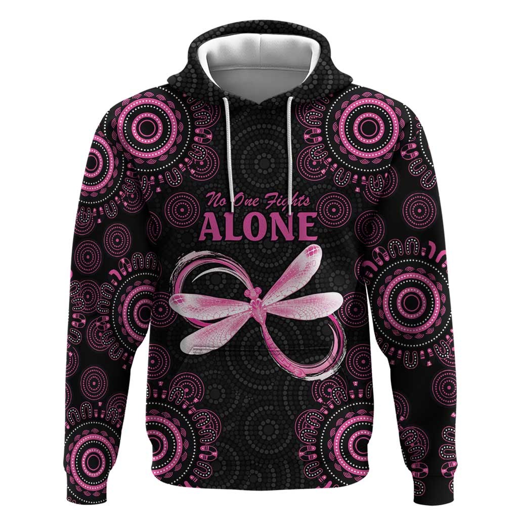 Personalized Pink Dragonfly Aboriginal of Hope Hoodie Australia’s Breast Cancer Awareness - Aussie Hoodie