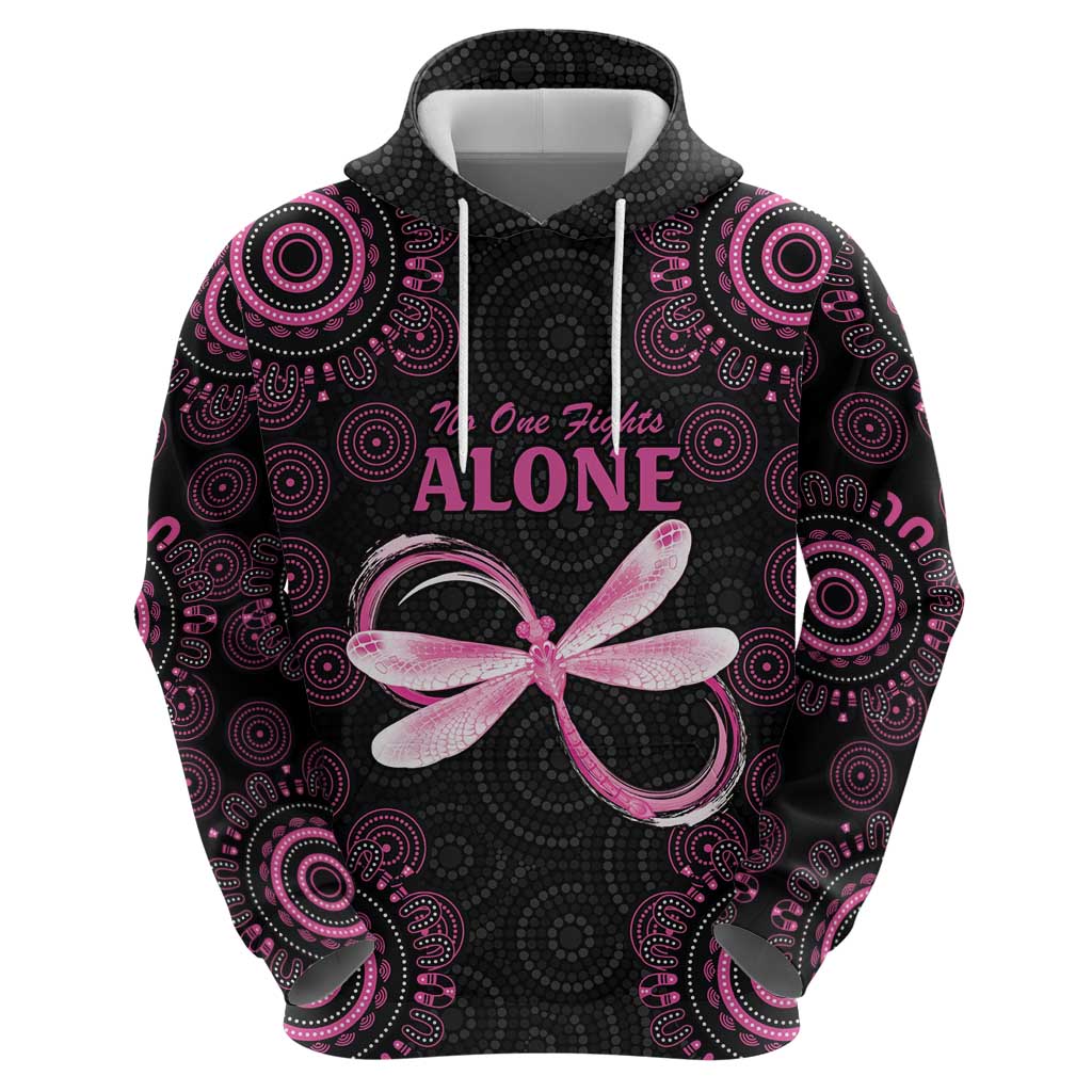 Personalized Pink Dragonfly Aboriginal of Hope Hoodie Australia’s Breast Cancer Awareness - Aussie Hoodie