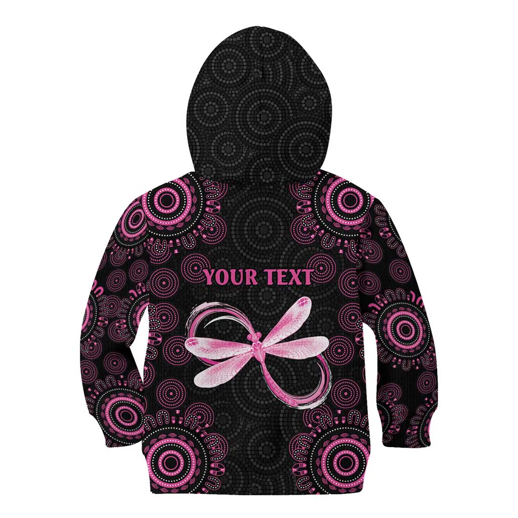 Personalized Pink Dragonfly Aboriginal of Hope Kid Hoodie Australia’s Breast Cancer Awareness - Aussie Hoodie
