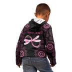 Personalized Pink Dragonfly Aboriginal of Hope Kid Hoodie Australia’s Breast Cancer Awareness - Aussie Hoodie