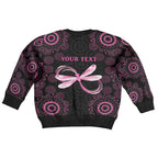 Personalized Pink Dragonfly Aboriginal of Hope Kid Ugly Christmas Sweater Australia’s Breast Cancer Awareness - Aussie Hoodie