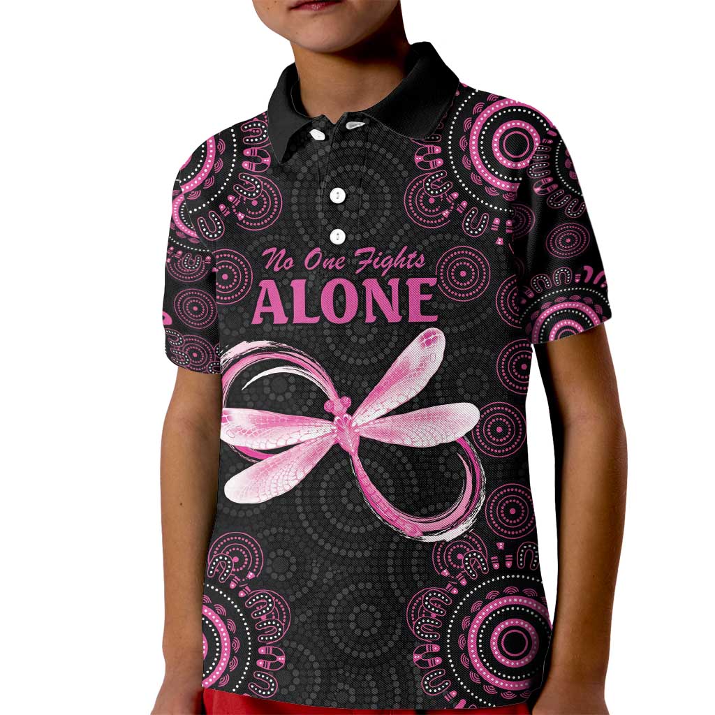 Personalized Pink Dragonfly Aboriginal of Hope Kid Polo Shirt Australia’s Breast Cancer Awareness - Aussie Hoodie
