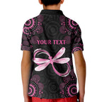 Personalized Pink Dragonfly Aboriginal of Hope Kid Polo Shirt Australia’s Breast Cancer Awareness - Aussie Hoodie