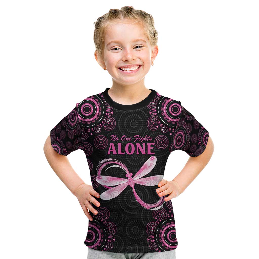 Personalized Pink Dragonfly Aboriginal of Hope Kid T Shirt Australia’s Breast Cancer Awareness - Aussie Hoodie