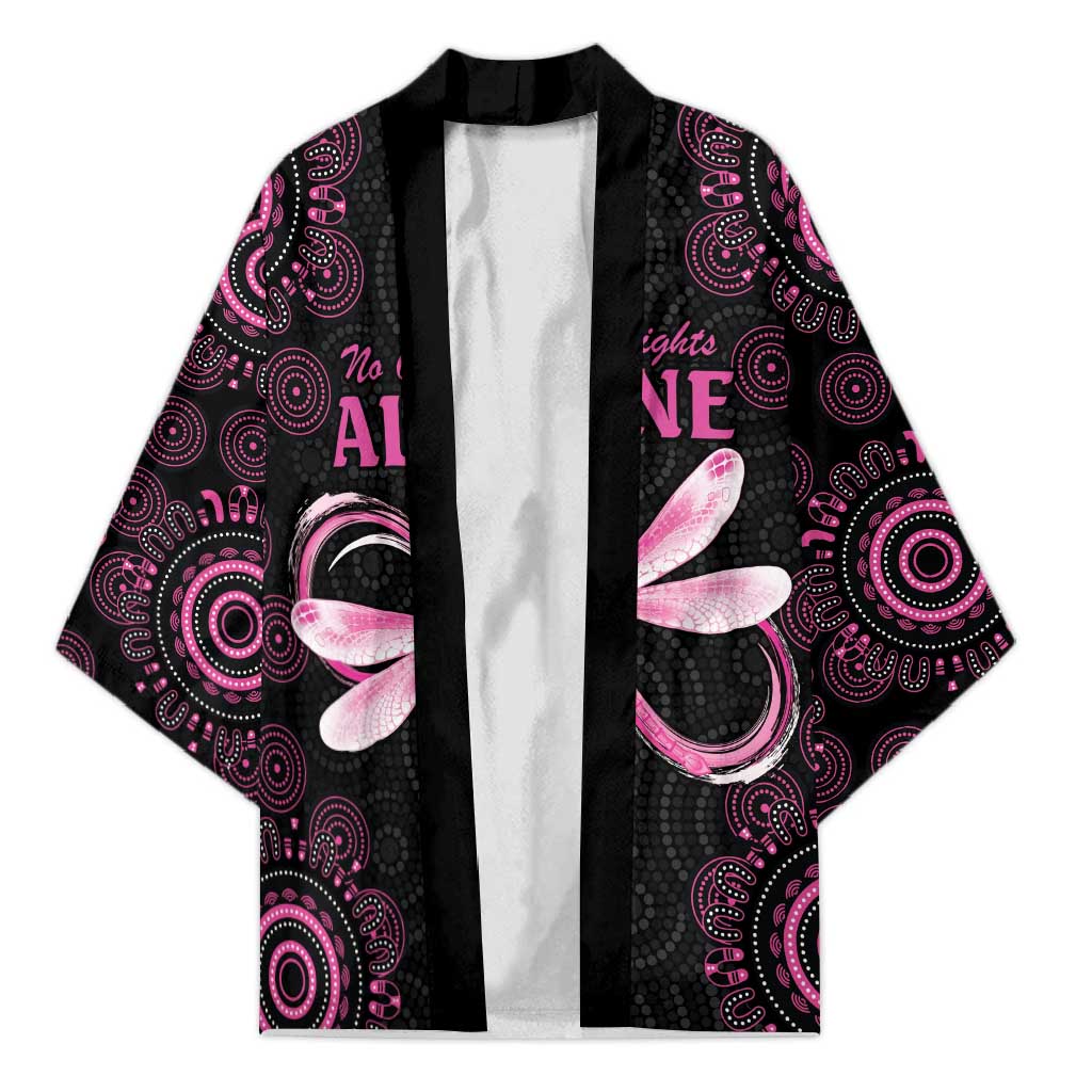 Personalized Pink Dragonfly Aboriginal of Hope Kimono Australia’s Breast Cancer Awareness - Aussie Hoodie