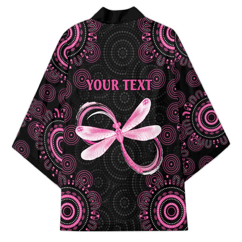 Personalized Pink Dragonfly Aboriginal of Hope Kimono Australia’s Breast Cancer Awareness - Aussie Hoodie