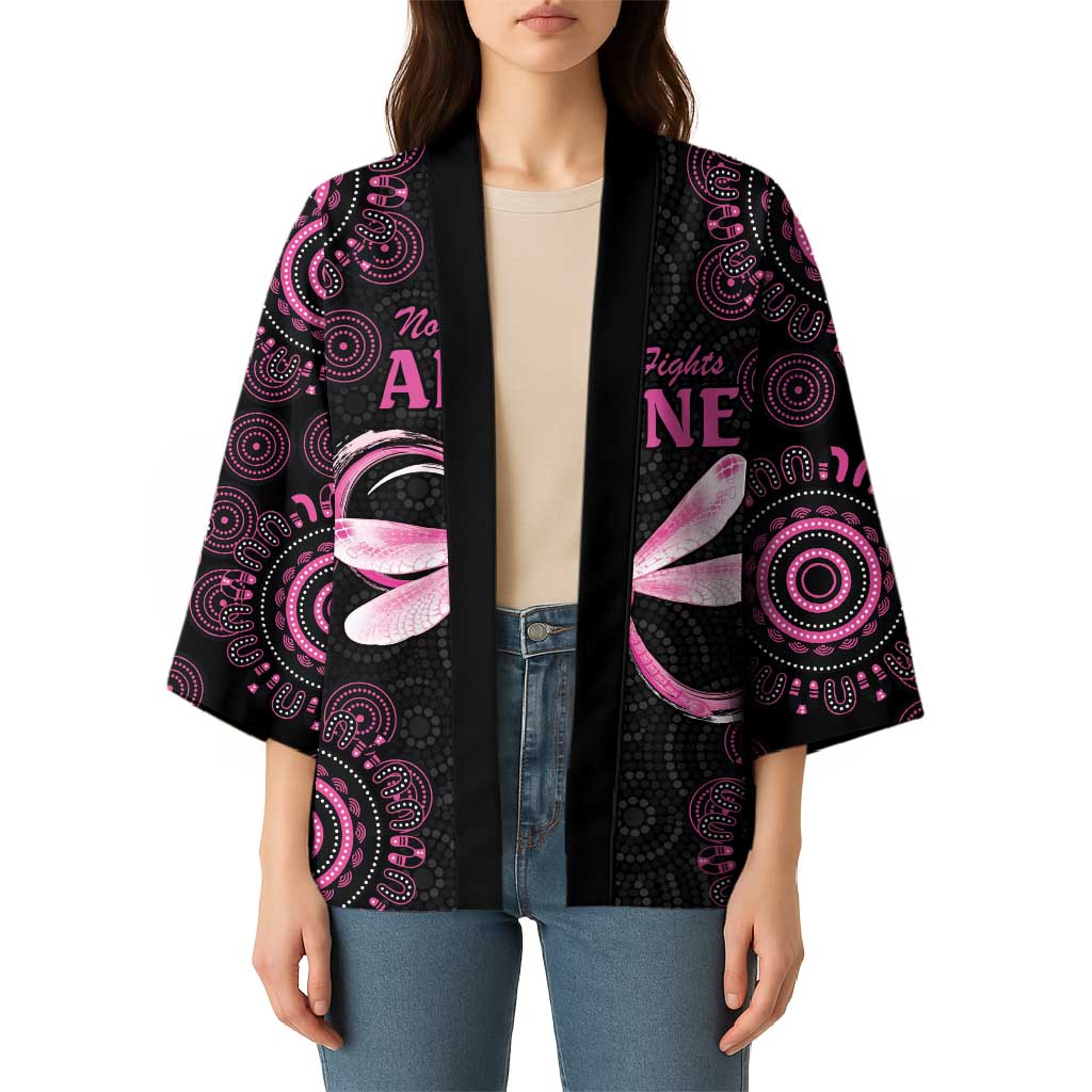 Personalized Pink Dragonfly Aboriginal of Hope Kimono Australia’s Breast Cancer Awareness - Aussie Hoodie