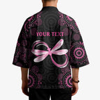 Personalized Pink Dragonfly Aboriginal of Hope Kimono Australia’s Breast Cancer Awareness - Aussie Hoodie