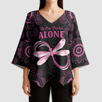 Personalized Pink Dragonfly Aboriginal of Hope Kimono Sleeve Blouse Australia’s Breast Cancer Awareness - Aussie Hoodie