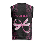 Personalized Pink Dragonfly Aboriginal of Hope Christmas Knitted V-Neck Vest Australia’s Breast Cancer Awareness - Aussie Hoodie