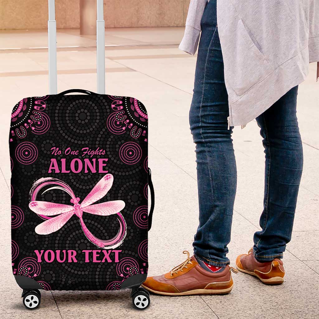 Personalized Pink Dragonfly Aboriginal of Hope Luggage Cover Australia’s Breast Cancer Awareness - Aussie Hoodie
