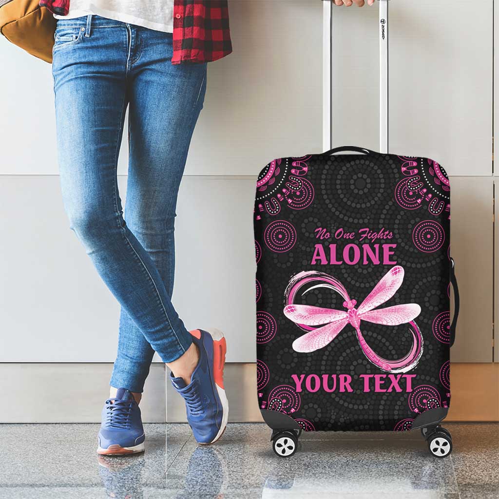 Personalized Pink Dragonfly Aboriginal of Hope Luggage Cover Australia’s Breast Cancer Awareness - Aussie Hoodie