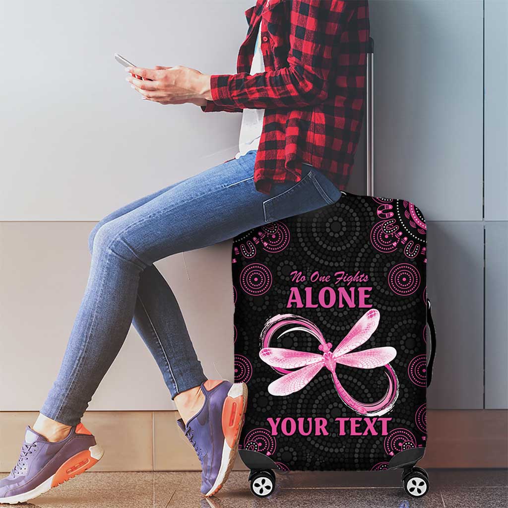 Personalized Pink Dragonfly Aboriginal of Hope Luggage Cover Australia’s Breast Cancer Awareness - Aussie Hoodie