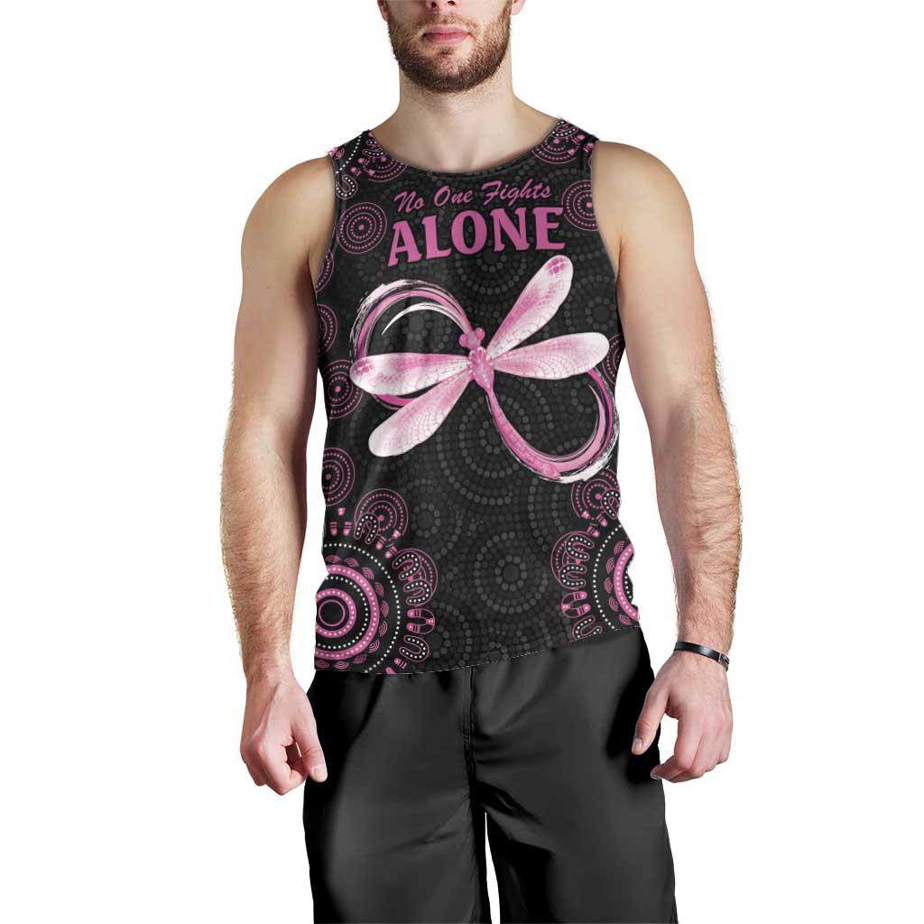 Personalized Pink Dragonfly Aboriginal of Hope Men Tank Top Australia’s Breast Cancer Awareness - Aussie Hoodie