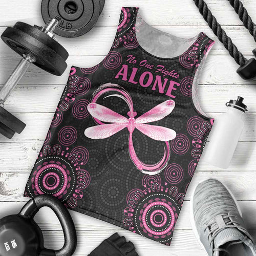 Personalized Pink Dragonfly Aboriginal of Hope Men Tank Top Australia’s Breast Cancer Awareness - Aussie Hoodie