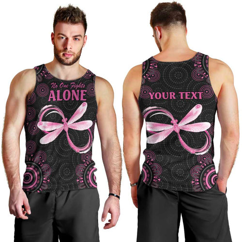 Personalized Pink Dragonfly Aboriginal of Hope Men Tank Top Australia’s Breast Cancer Awareness - Aussie Hoodie