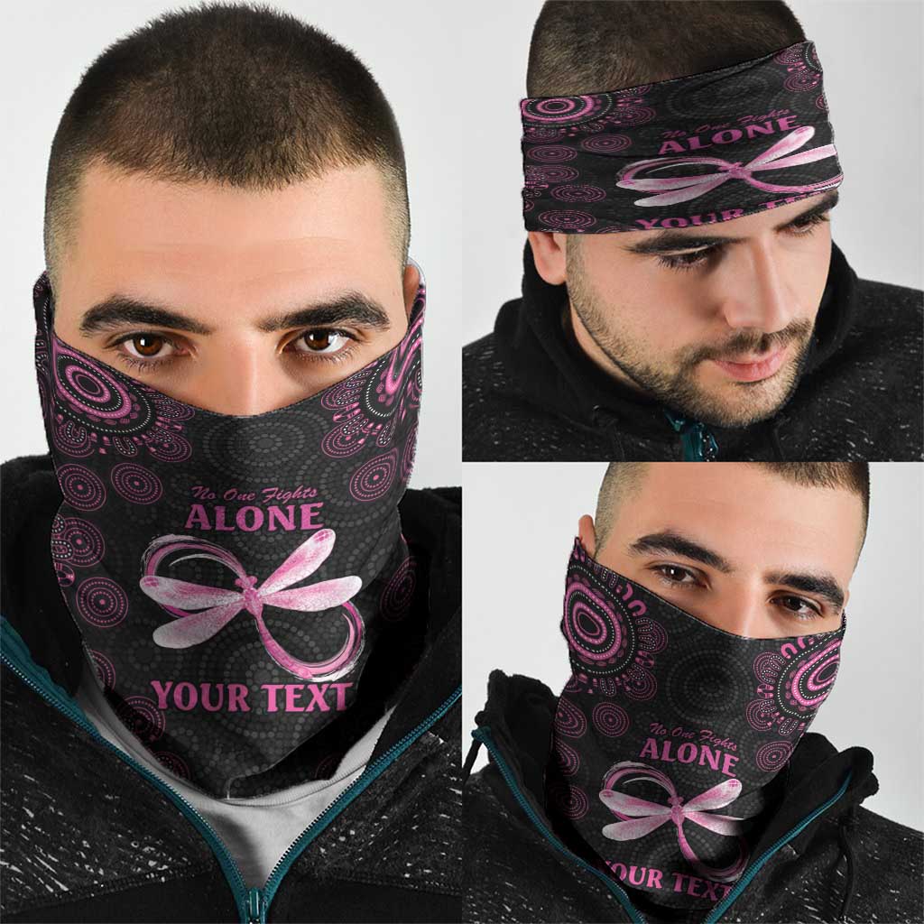 Personalized Pink Dragonfly Aboriginal of Hope Neck Gaiter Australia’s Breast Cancer Awareness - Aussie Hoodie