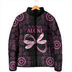Personalized Pink Dragonfly Aboriginal of Hope Padded Jacket Australia’s Breast Cancer Awareness - Aussie Hoodie