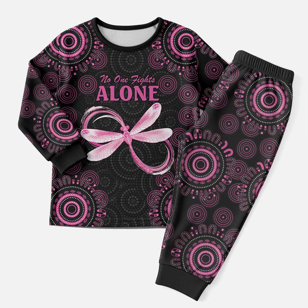 Personalized Pink Dragonfly Aboriginal of Hope Christmas Pajama Set Australia’s Breast Cancer Awareness - Aussie Hoodie