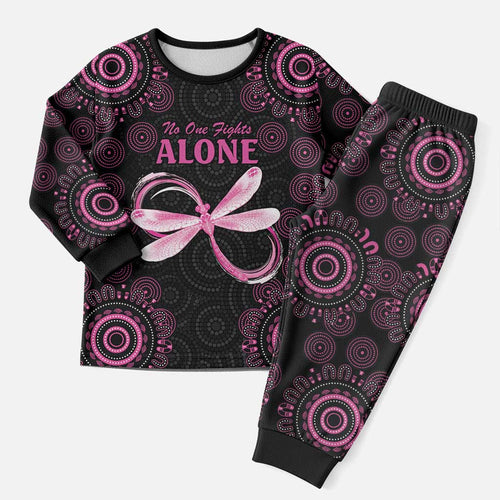 Personalized Pink Dragonfly Aboriginal of Hope Christmas Pajama Set Australia’s Breast Cancer Awareness - Aussie Hoodie