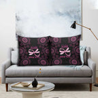 Personalized Pink Dragonfly Aboriginal of Hope Pillow Cover Australia’s Breast Cancer Awareness - Aussie Hoodie