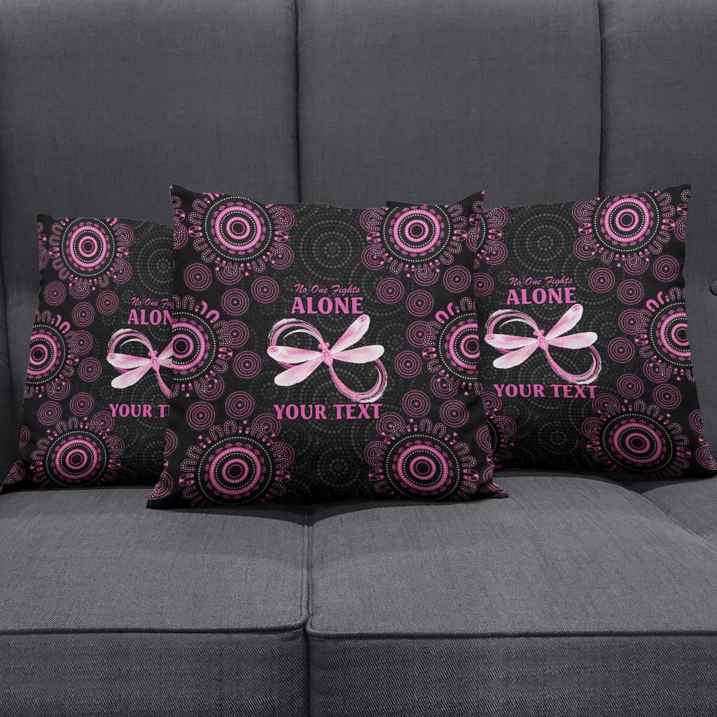 Personalized Pink Dragonfly Aboriginal of Hope Pillow Cover Australia’s Breast Cancer Awareness - Aussie Hoodie