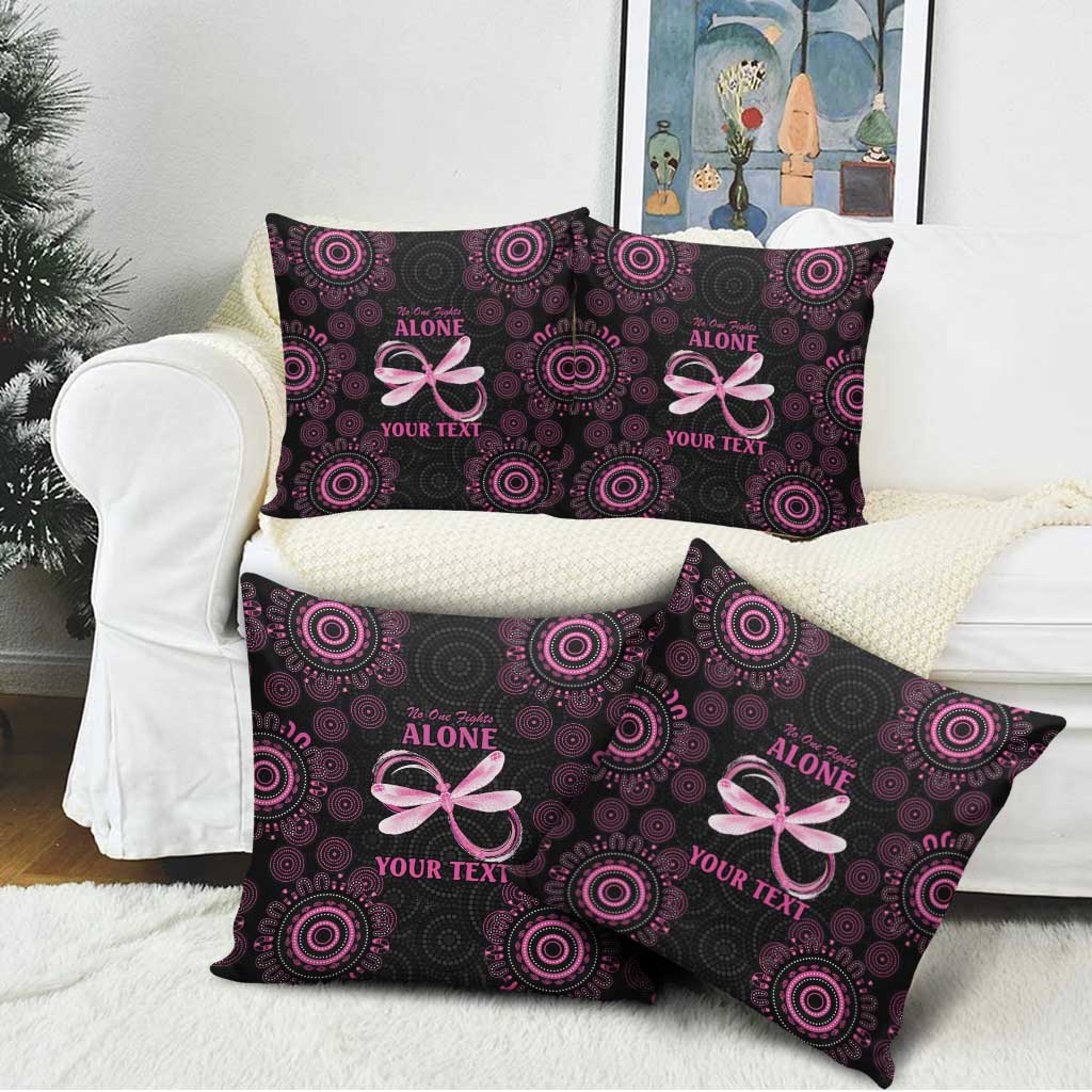 Personalized Pink Dragonfly Aboriginal of Hope Pillow Cover Australia’s Breast Cancer Awareness - Aussie Hoodie