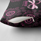 Personalized Pink Dragonfly Aboriginal of Hope Pillow Cover Australia’s Breast Cancer Awareness - Aussie Hoodie