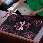 Personalized Pink Dragonfly Aboriginal of Hope Puzzle Australia’s Breast Cancer Awareness - Aussie Hoodie