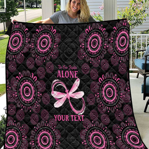 Personalized Pink Dragonfly Aboriginal of Hope Quilt Australia’s Breast Cancer Awareness - Aussie Hoodie