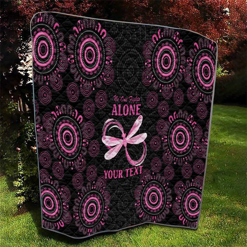 Personalized Pink Dragonfly Aboriginal of Hope Quilt Australia’s Breast Cancer Awareness - Aussie Hoodie