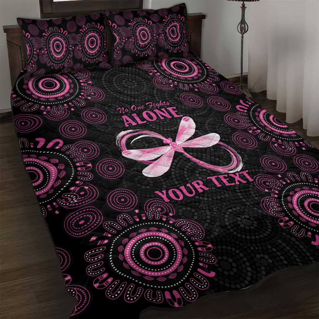 Personalized Pink Dragonfly Aboriginal of Hope Quilt Bed Set Australia’s Breast Cancer Awareness - Aussie Hoodie