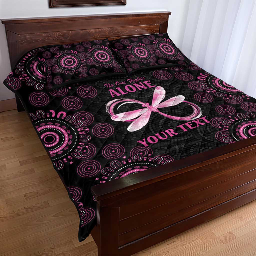 Personalized Pink Dragonfly Aboriginal of Hope Quilt Bed Set Australia’s Breast Cancer Awareness - Aussie Hoodie