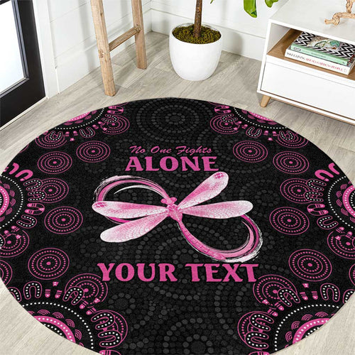 Personalized Pink Dragonfly Aboriginal of Hope Round Carpet Australia’s Breast Cancer Awareness - Aussie Hoodie