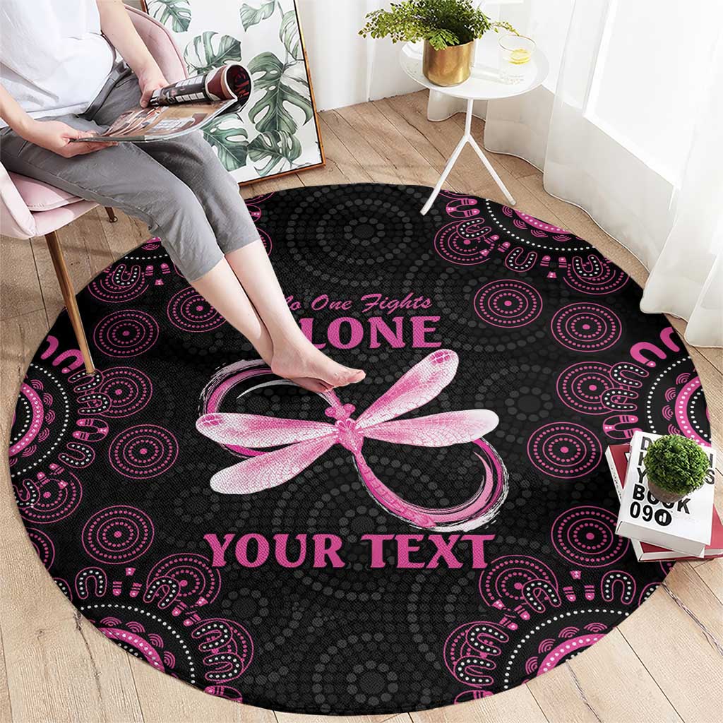 Personalized Pink Dragonfly Aboriginal of Hope Round Carpet Australia’s Breast Cancer Awareness - Aussie Hoodie