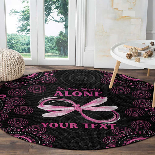 Personalized Pink Dragonfly Aboriginal of Hope Round Carpet Australia’s Breast Cancer Awareness - Aussie Hoodie