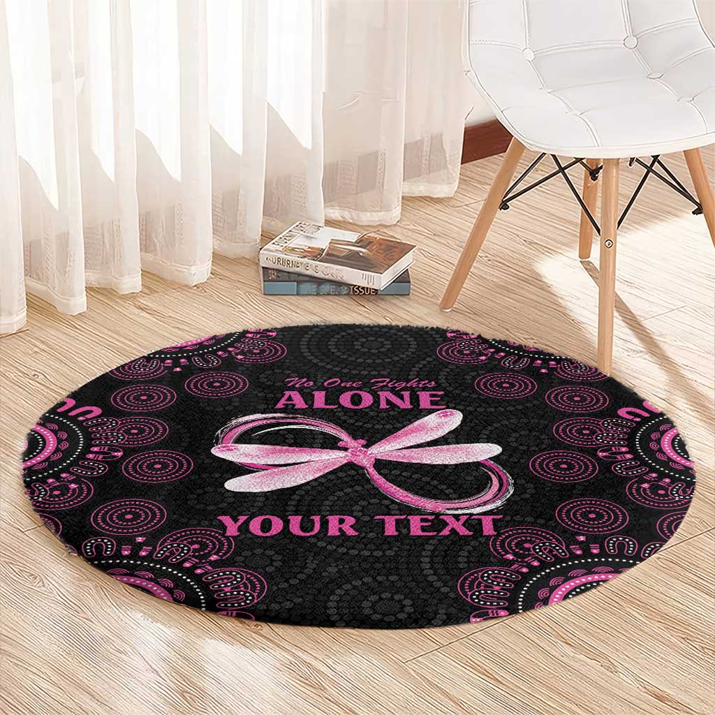 Personalized Pink Dragonfly Aboriginal of Hope Round Carpet Australia’s Breast Cancer Awareness - Aussie Hoodie
