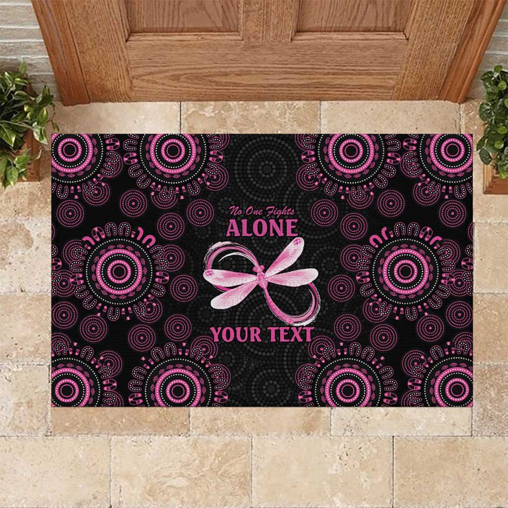 Personalized Pink Dragonfly Aboriginal of Hope Rubber Doormat Australia’s Breast Cancer Awareness - Aussie Hoodie