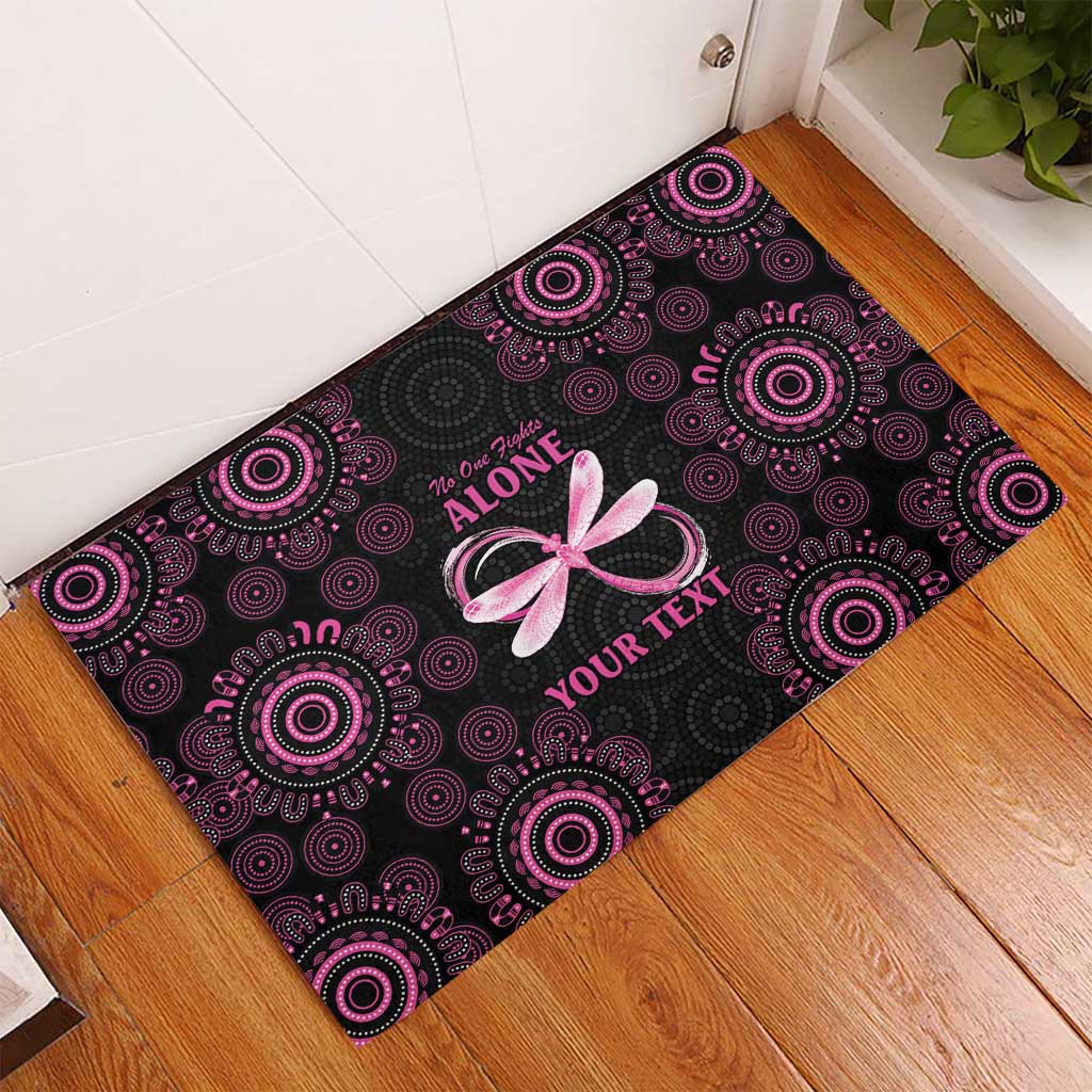 Personalized Pink Dragonfly Aboriginal of Hope Rubber Doormat Australia’s Breast Cancer Awareness - Aussie Hoodie