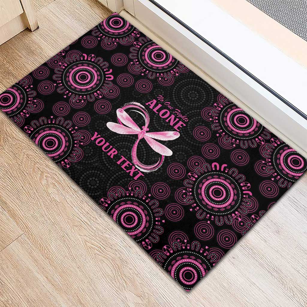Personalized Pink Dragonfly Aboriginal of Hope Rubber Doormat Australia’s Breast Cancer Awareness - Aussie Hoodie