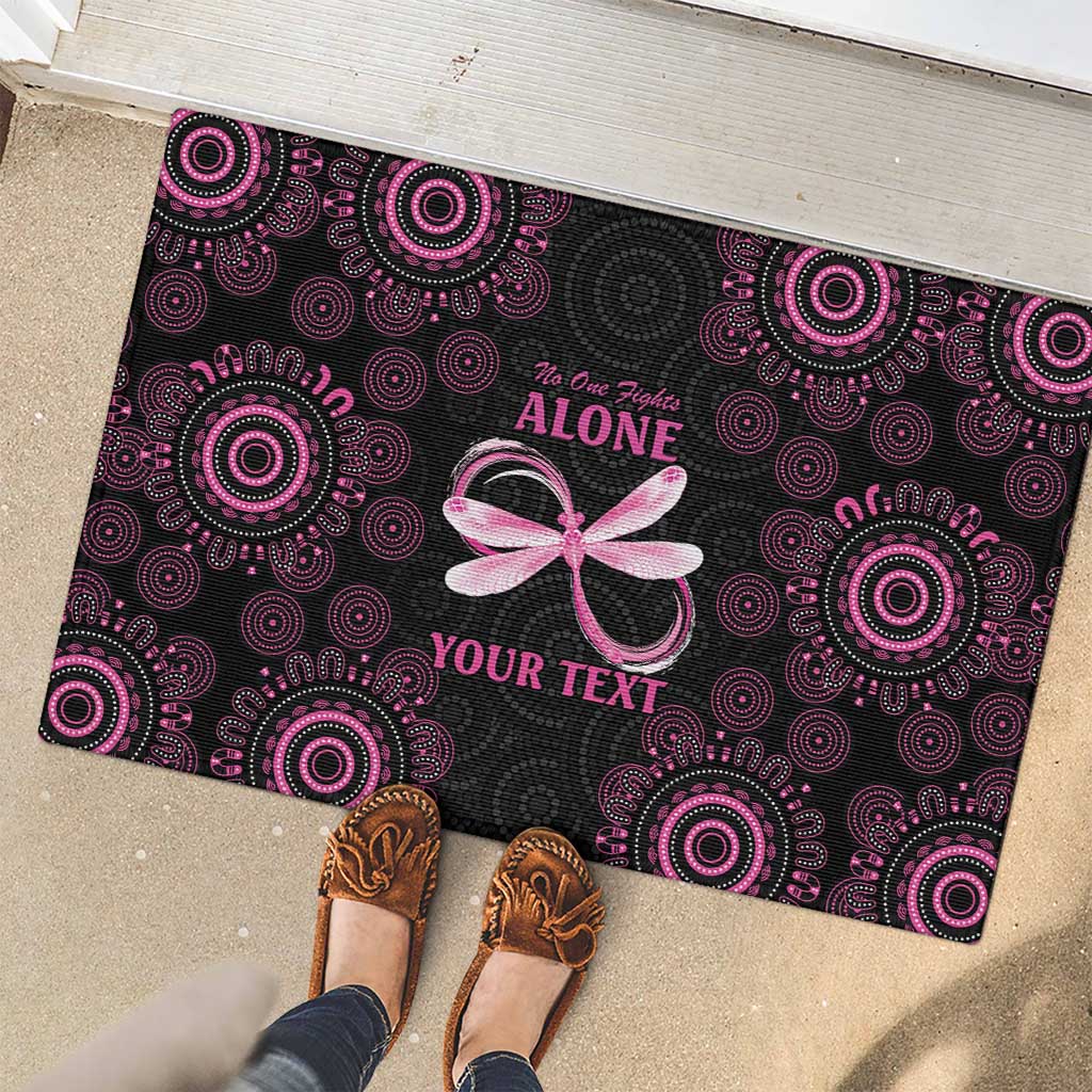 Personalized Pink Dragonfly Aboriginal of Hope Rubber Doormat Australia’s Breast Cancer Awareness - Aussie Hoodie