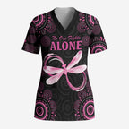 Personalized Pink Dragonfly Aboriginal of Hope Scrub Top Australia’s Breast Cancer Awareness - Aussie Hoodie