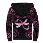 Personalized Pink Dragonfly Aboriginal of Hope Sherpa Hoodie Australia’s Breast Cancer Awareness - Aussie Hoodie