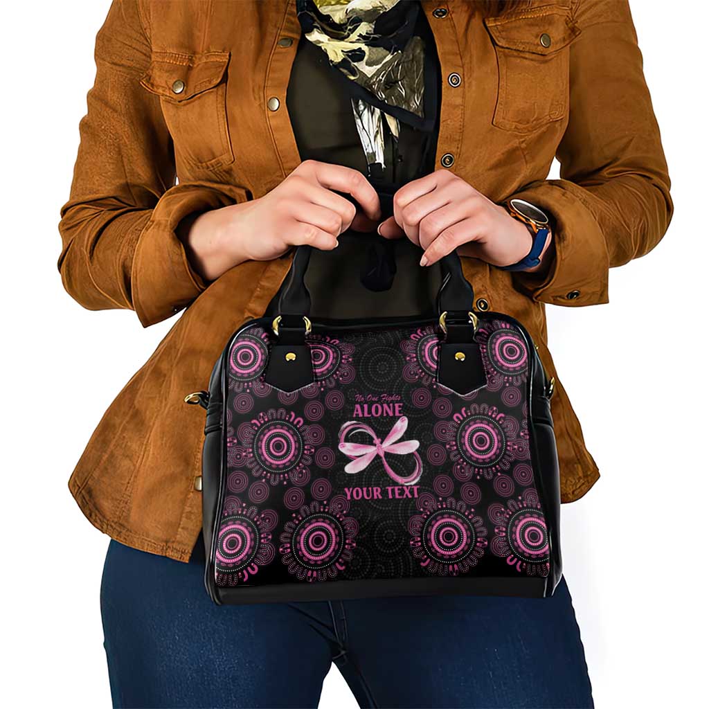 Personalized Pink Dragonfly Aboriginal of Hope Shoulder Handbag Australia’s Breast Cancer Awareness - Aussie Hoodie