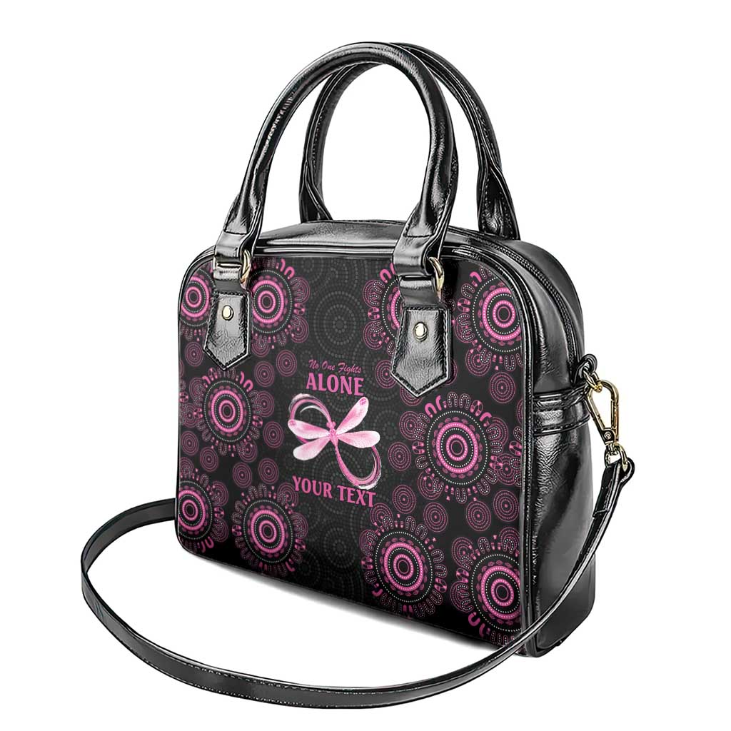 Personalized Pink Dragonfly Aboriginal of Hope Shoulder Handbag Australia’s Breast Cancer Awareness - Aussie Hoodie