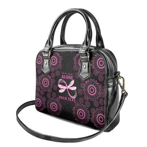 Personalized Pink Dragonfly Aboriginal of Hope Shoulder Handbag Australia’s Breast Cancer Awareness - Aussie Hoodie