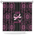 Personalized Pink Dragonfly Aboriginal of Hope Shower Curtain Australia’s Breast Cancer Awareness - Aussie Hoodie