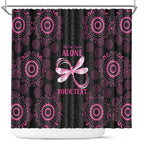 Personalized Pink Dragonfly Aboriginal of Hope Shower Curtain Australia’s Breast Cancer Awareness - Aussie Hoodie