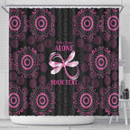 Personalized Pink Dragonfly Aboriginal of Hope Shower Curtain Australia’s Breast Cancer Awareness - Aussie Hoodie